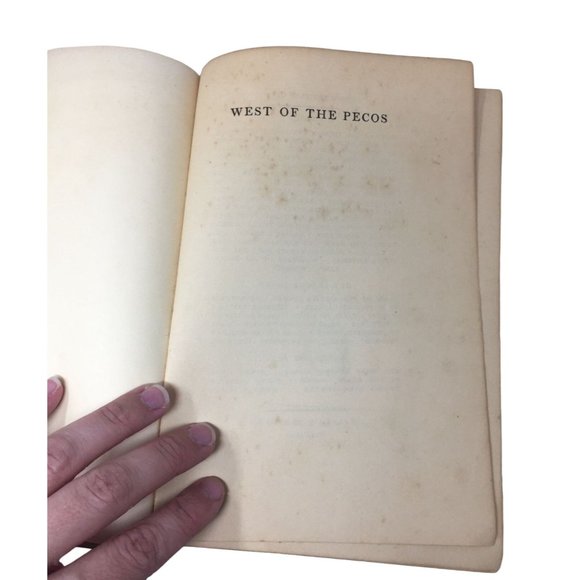 West of the Pecos by Zane Grey Hardcover Book - Picture 8 of 16